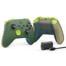 Controle Sem Fio, Compatível com Xbox Series X/S, One, Xbox Remix, Verde Premium, Bateria Recarregável, Windows 10