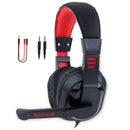 Headset Gamer Redragon Ares 7.1, 40 mm, P2, PC ou Celular, Com Microfone, Preto e Vermelho - H120
