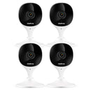 Kit 4 Câmeras Wi-fi Com Aúdio E Inteligência Artificial Imx Intelbras Visão Superwide Branca