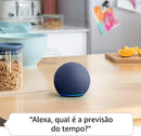 Smart Speaker Amazon Echo Dot 5ª Geração Com Alexa Azul