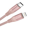 Cabo para iPhone/iPad Type C / Lightning MFI Dragon Turbo VX Case - Rosê