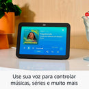 Echo Show 8 3ª Geração Amazon, Smart Display com Áudio Espacial, Hub de Casa Inteligente e Alexa, Câmera 13MP, Preto - B0BLS1XM8L