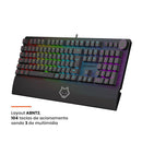 Teclado Mecânico Gamer Husky Anchorage Full Size, RGB, Switch Gateron EF Red, ABNT2, Preto - HTG200PTVR