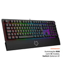 Teclado Mecânico Gamer Husky Anchorage Full Size, RGB, Switch Gateron EF Red, ABNT2, Preto - HTG200PTVR